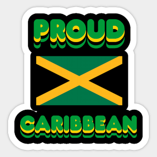 Proud Caribbean Sticker